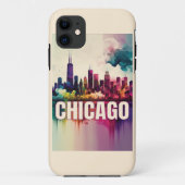 Chicago Skyline Case-Mate iPhone Case (Achterkant)