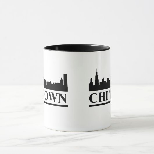 Chicago Skyline Chi Town Mok (Midden)