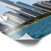 Chicago Skyline Cityscape Fotografie Afdrukken Foto Afdruk (Hoek)