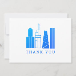 Chicago Skyline Dank U Kaart