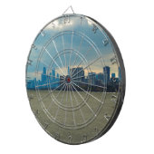 Chicago skyline. dartbord (Voorkant Rechts)