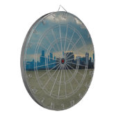 Chicago skyline. dartbord (Voorkant Links)