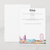 Chicago Skyline Detailkaart Kaart (Voorkant / Achterkant)