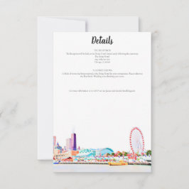 Chicago Skyline Detailkaart Kaart