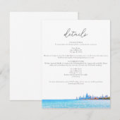 Chicago Skyline Details Enclosure Kaart (Voorkant / Achterkant)