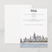 Chicago Skyline Details Kaart (Voorkant / Achterkant)
