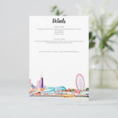 Chicago Skyline Details Kaart (Staand voorkant)