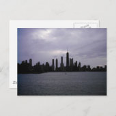 Chicago Skyline en Lake Michigan Briefkaart (Voorkant / Achterkant)