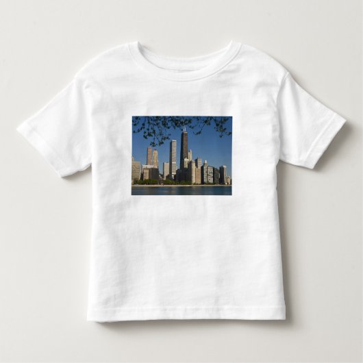 Chicago skyline en Lake Michigan, Lake Shore Kinder Shirts (Voorkant)