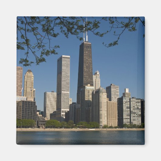 Chicago skyline en Lake Michigan, Lake Shore Magneet (Voorkant)