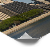 Chicago skyline en Lake Michigan, Lake Shore Poster (Hoek)