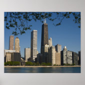 Chicago skyline en Lake Michigan, Lake Shore Poster (Voorkant)