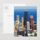 Chicago Skyline en landmerken Briefkaart (Voorkant / Achterkant)