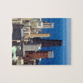 Chicago Skyline en landmerken Legpuzzel (Horizontaal)