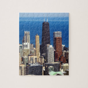 Chicago Skyline en landmerken Legpuzzel