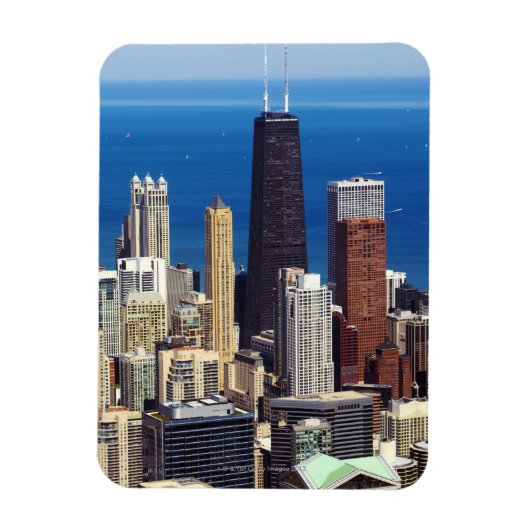 Chicago Skyline en landmerken Magneet (Verticaal)