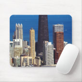 Chicago Skyline en landmerken Muismat (Met muis)