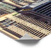 Chicago Skyline en landmerken Poster (Hoek)