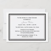 Chicago Skyline Etch ingelijst #2H Baby shower Sto Kaart (Achterkant)