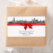 Chicago Skyline Etched BW Red Wine Label H (Insitu)