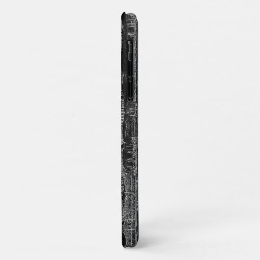 Chicago Skyline Etched Case-Mate iPhone Case (Achterkant/links)