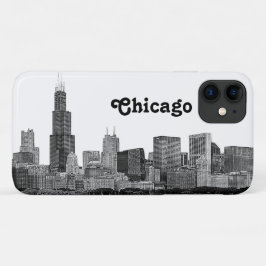 Chicago Skyline Etched Case-Mate iPhone Case