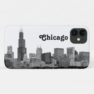 Chicago Skyline Etched Case-Mate iPhone Case