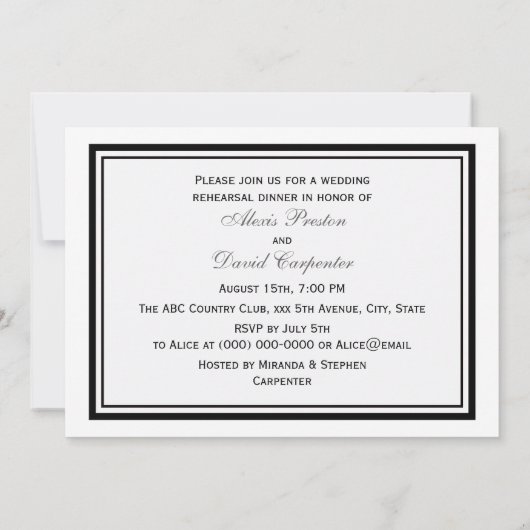 Chicago Skyline Etched Framed #2 H Rehearsal Kaart (Achterkant)