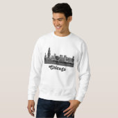 Chicago Skyline Etched Trui (Voorkant volledig)