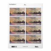 Chicago Skyline Etiket (Full Sheet)