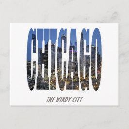 Chicago Skyline Feestdagenkaart