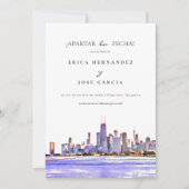 Chicago Skyline flat© Apartar la fecha! Kaart (Voorkant)