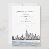 Chicago Skyline flat© Apartar la fecha! Kaart (Voorkant)