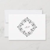 Chicago Skyline Flat Hartelijk dank RSVP Kaartje (Achterkant)