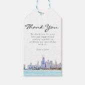 Chicago Skyline Gift Label Cadeaulabel (Voorkant)