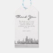Chicago Skyline Gift Label Cadeaulabel (Voorkant)