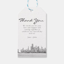Chicago Skyline Gift Label Cadeaulabel