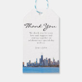 Chicago Skyline Gift Label Cadeaulabel (Voorkant)