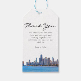 Chicago Skyline Gift Label Cadeaulabel