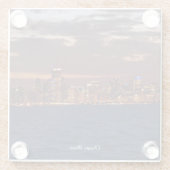 Chicago Skyline glass onderzetter (Achterkant)