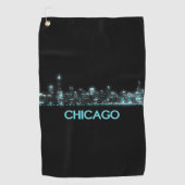 Chicago Skyline Golfhanddoek (Voorkant)