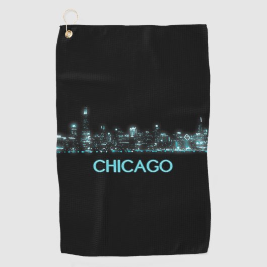 Chicago Skyline Golfhanddoek (Voorkant)