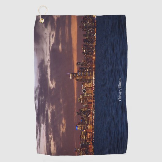 Chicago Skyline golfhanddoek (Voorkant)