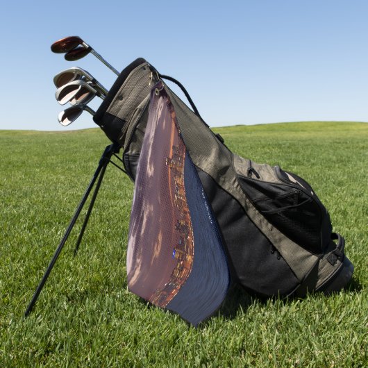 Chicago Skyline golfhanddoek (Groen)