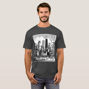 Chicago Skyline grafisch T-shirt