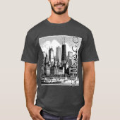 Chicago Skyline grafisch T-shirt (Voorkant)