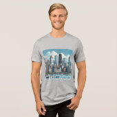 CHICAGO Skyline grafisch T-shirt (Voorkant volledig)