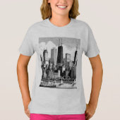 Chicago Skyline grafisch T-shirt (Voorkant)