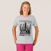 Chicago Skyline grafisch T-shirt (Voorkant volledig)