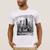 CHICAGO Skyline grafisch T-shirt (Voorkant)